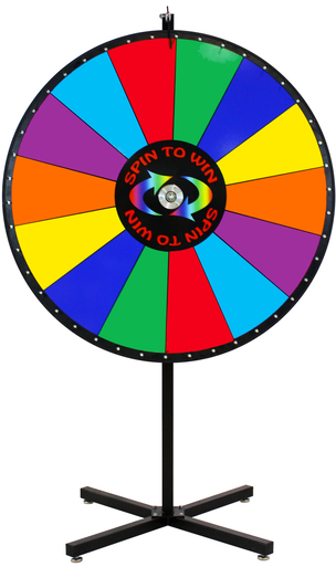 multicolored prize wheel