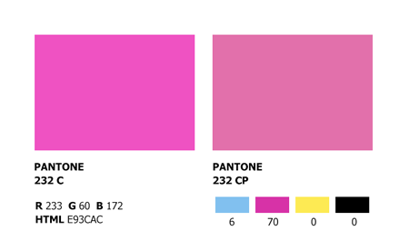 Pantone Pink Colour Chart