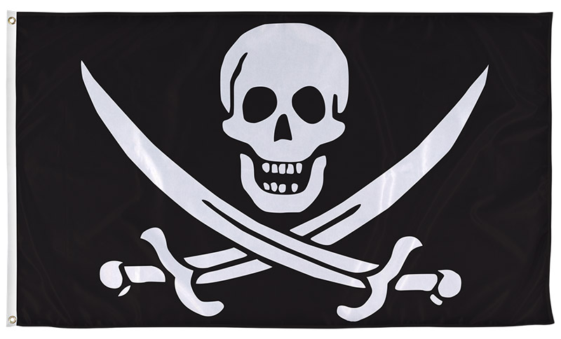 Pirate Jolly Roger Skull and Crossbone Edward England Seegar 5'x3' Flag ! 