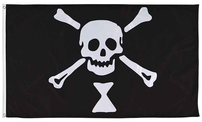 Xebec Rocks Pirates Jolly Roger Flag (3 Colors)