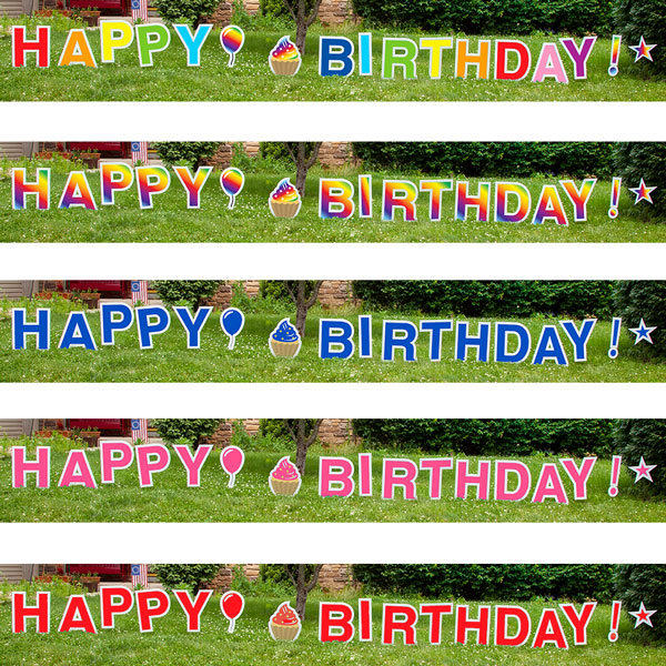 Drive-by Birthday Party Yard Letters
