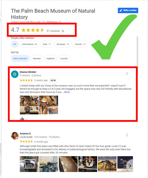 customer reviews