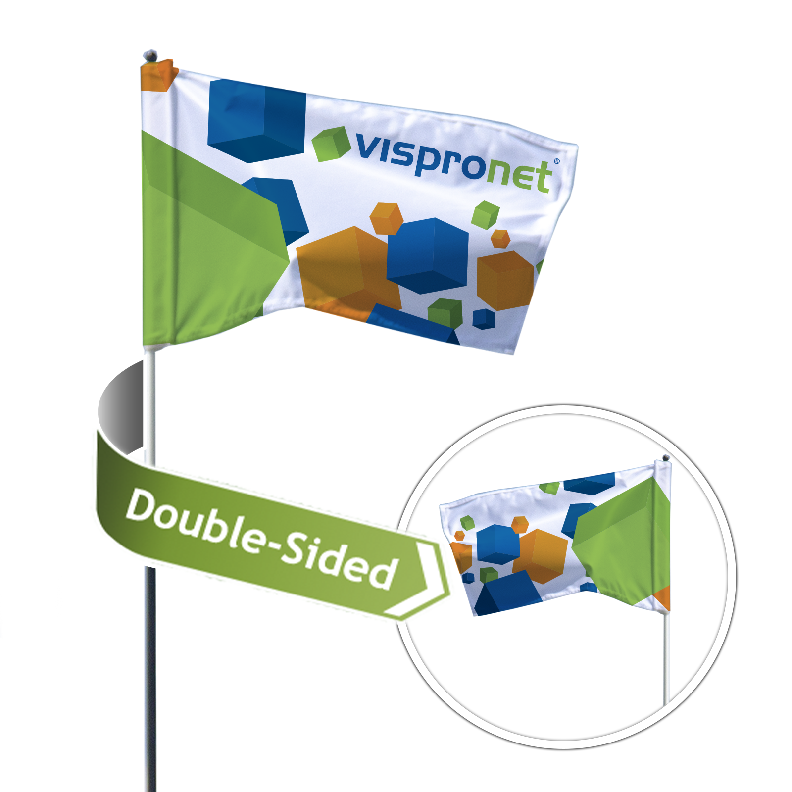 Custom Golf Flags | Custom Putting Green Flags | Vispronet