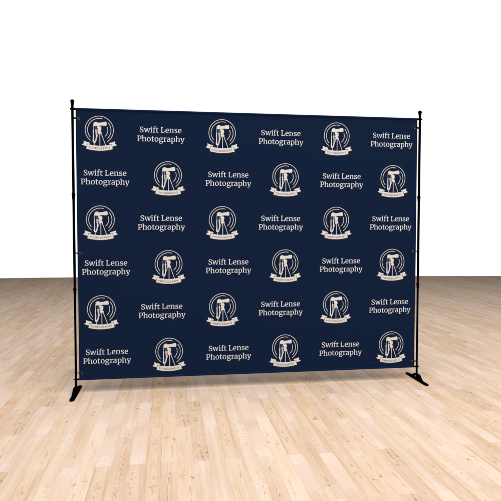 Professional Grade Adjustable Step and Repeat Backdrop
