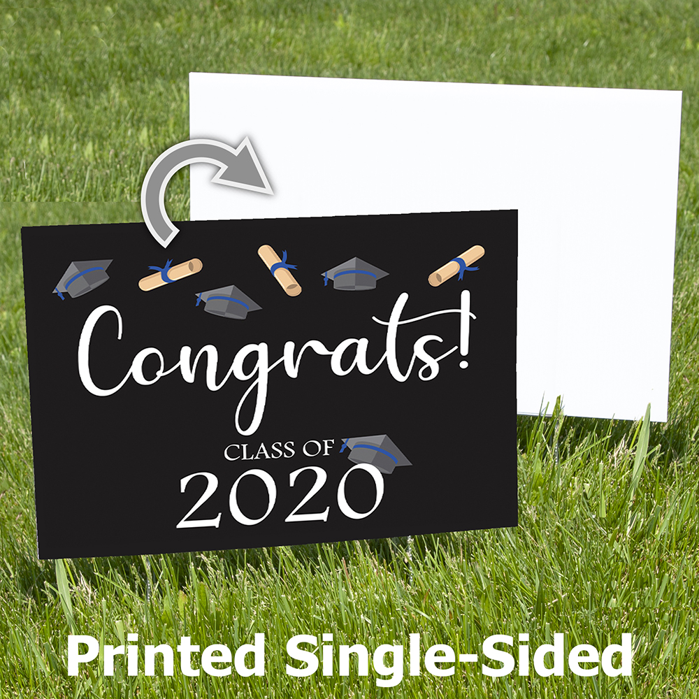 Congrats Grad Yard Sign Free Shipping