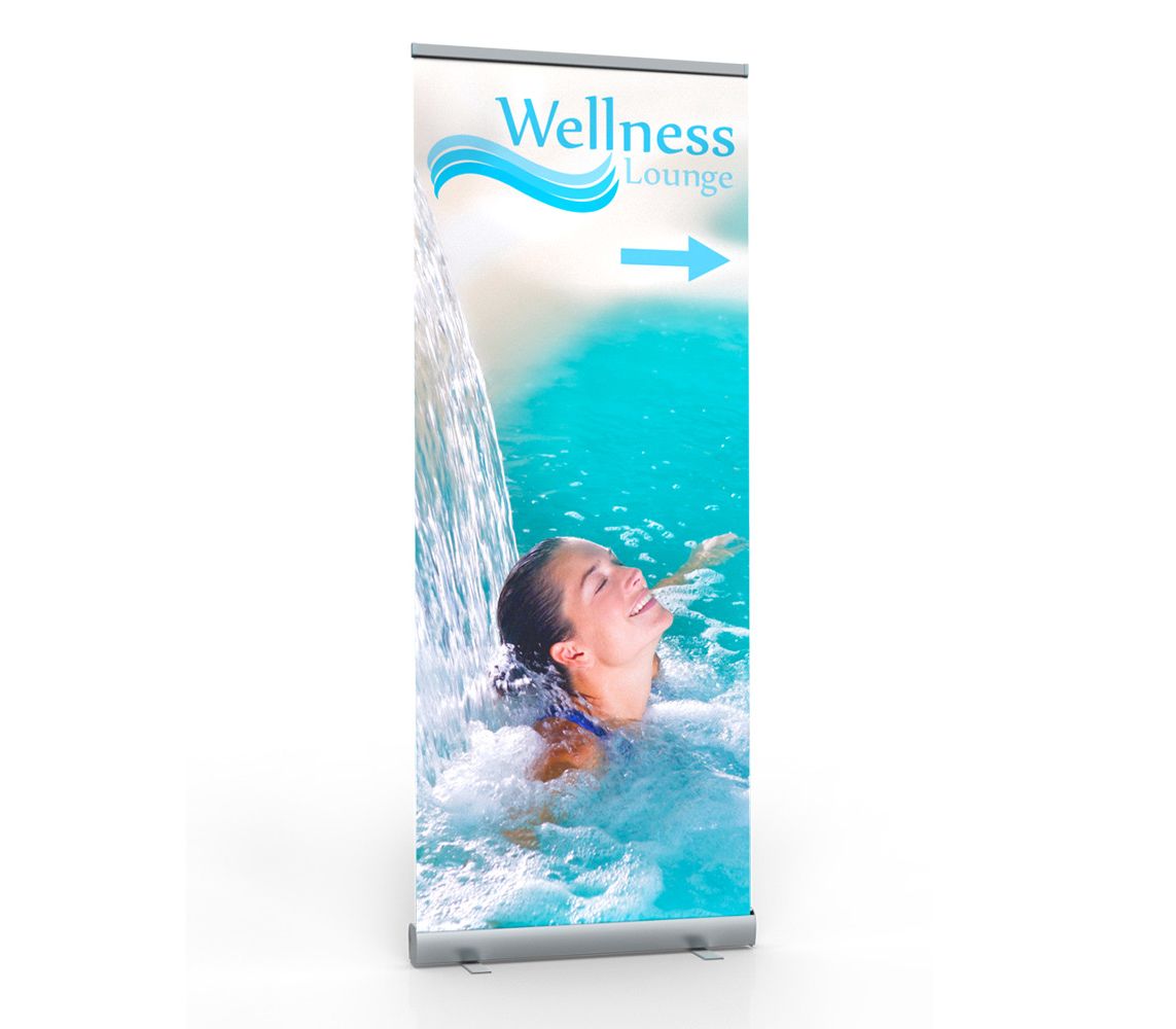 Roll Up Standard Retractable Banner Stands For Advertising Trade