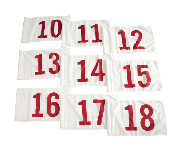 Numbered Golf Flags