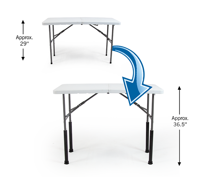Folding Table Leg Risers & Extenders