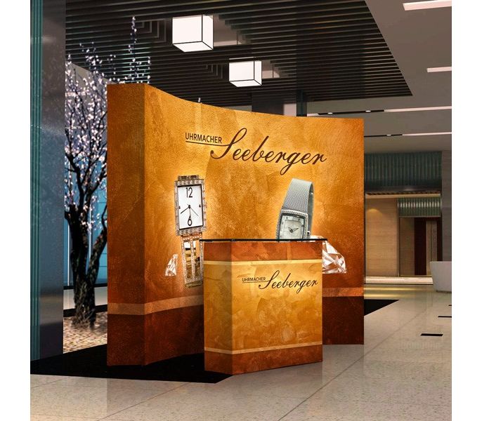 Straight Portable Counters for Trade Show & Conference Displays