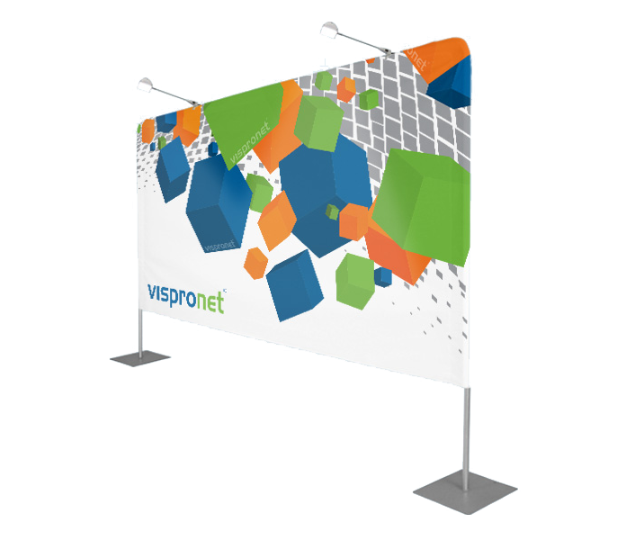 Backdrop Banner Stand Display w/ Custom Printed Banner